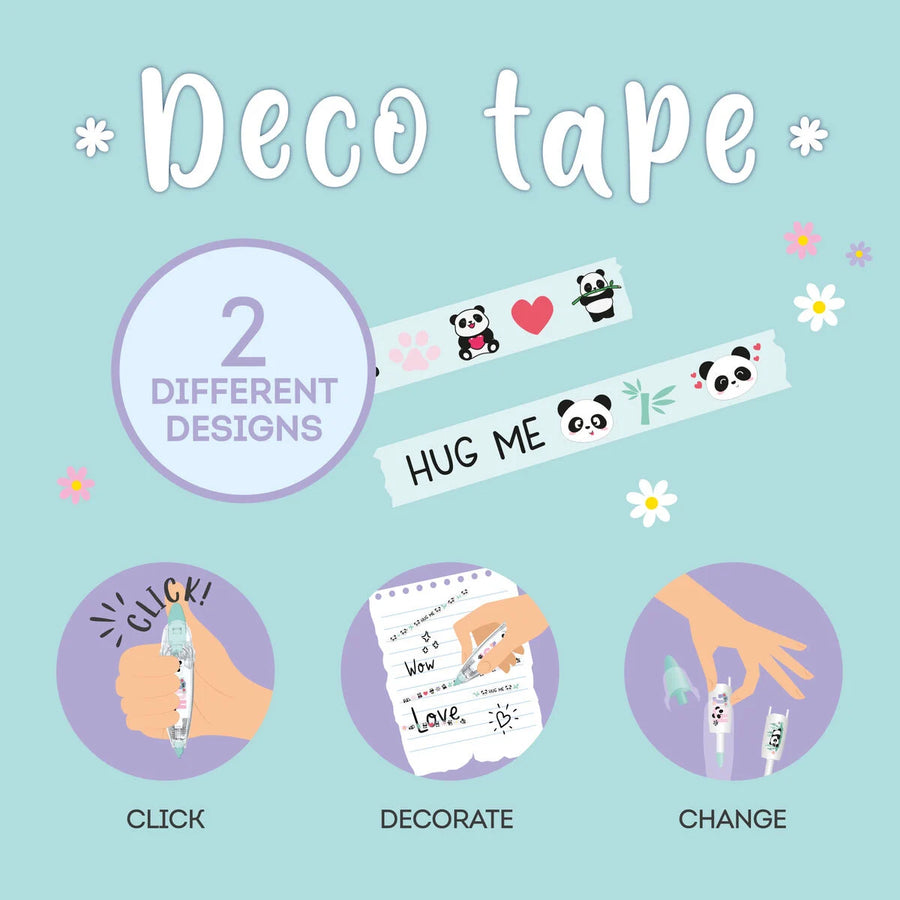 PENNA A NASTRO PER DECORAZIONE DECO TAPE PANDA