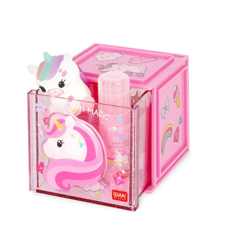 CUTIE CUBE - ORGANISER MODULARE UNICORN