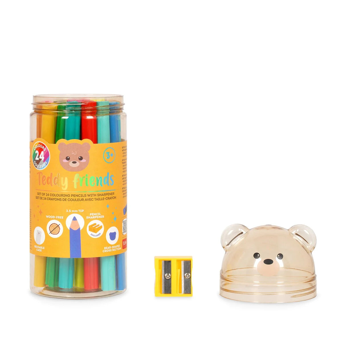 TEDDY FRIENDS 24 MATITE CON TEMPERINO