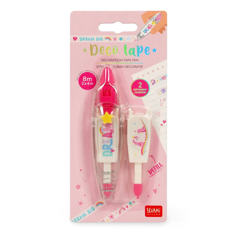 PENNA A NASTRO PER DECORAZIONE DECO TAPE UNICORN