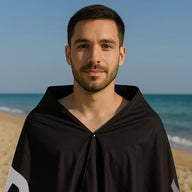 TELO MARE MICROFIBRA "GYM BRO" NERO