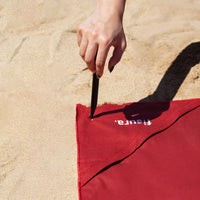 TELO MARE MICROFIBRA "IT'S FUCKING HOT" ROSSO