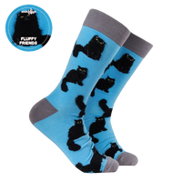 Fluffy Black Cat Socks – Calzini Gatto Nero Fluffy
