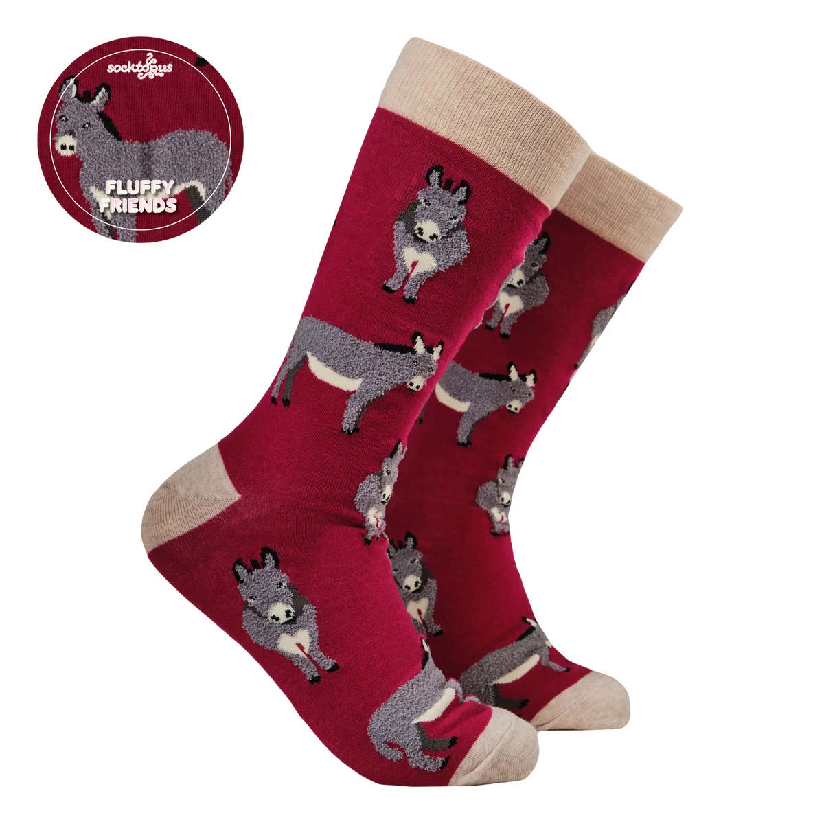 Fluffy Donkeys Socks – Calzini Asino Morbidi e Fluffy