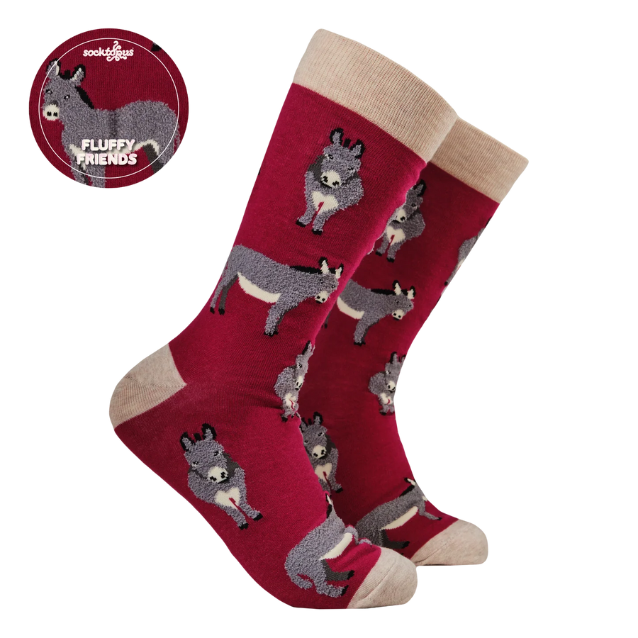 Fluffy Donkeys Socks – Calzini Asino Morbidi e Fluffy