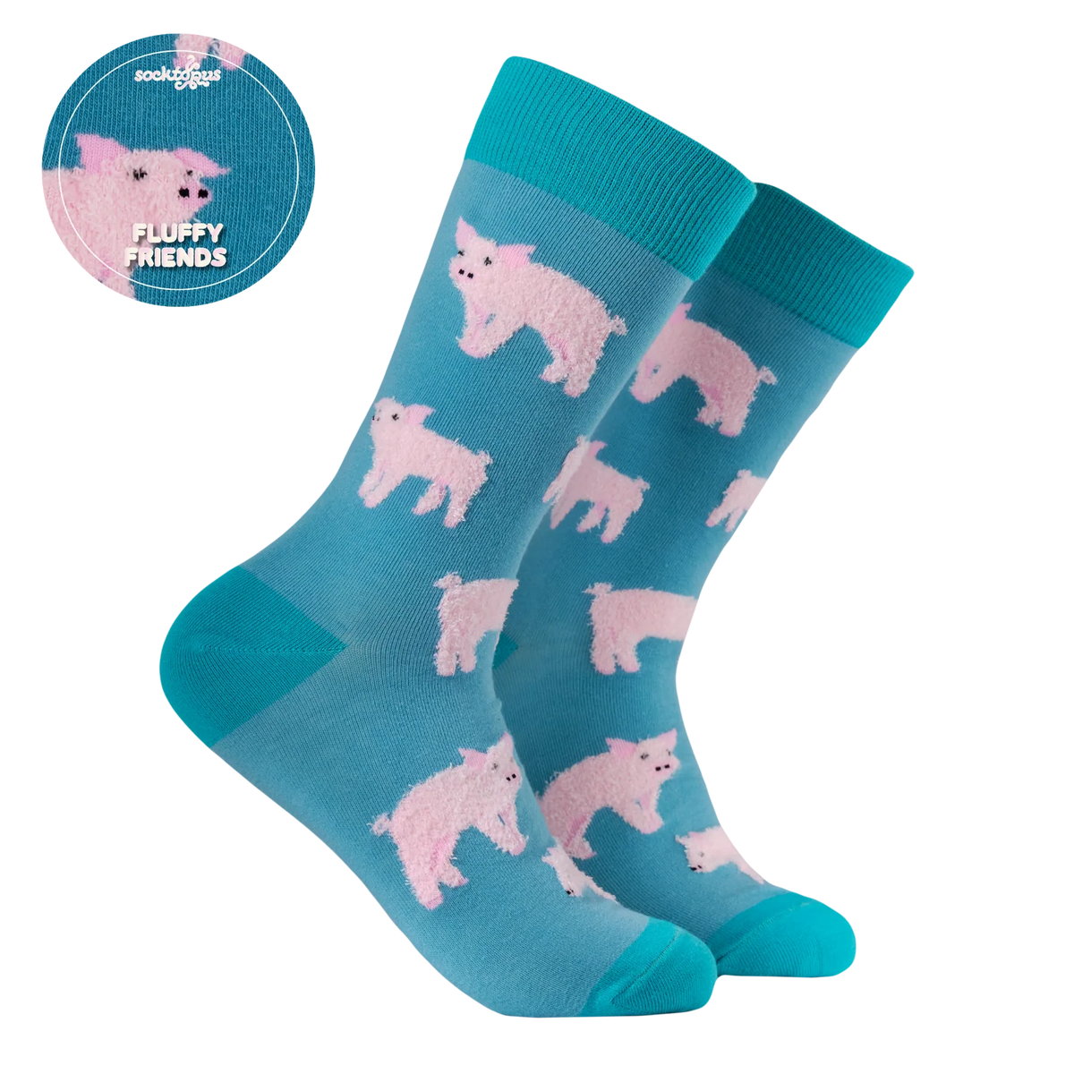 Fluffy Piglet Socks – Calzini Maialino Morbidi e Coccolosi