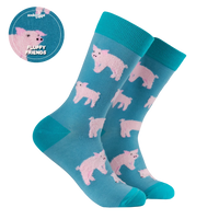 Fluffy Piglet Socks – Calzini Maialino Morbidi e Coccolosi