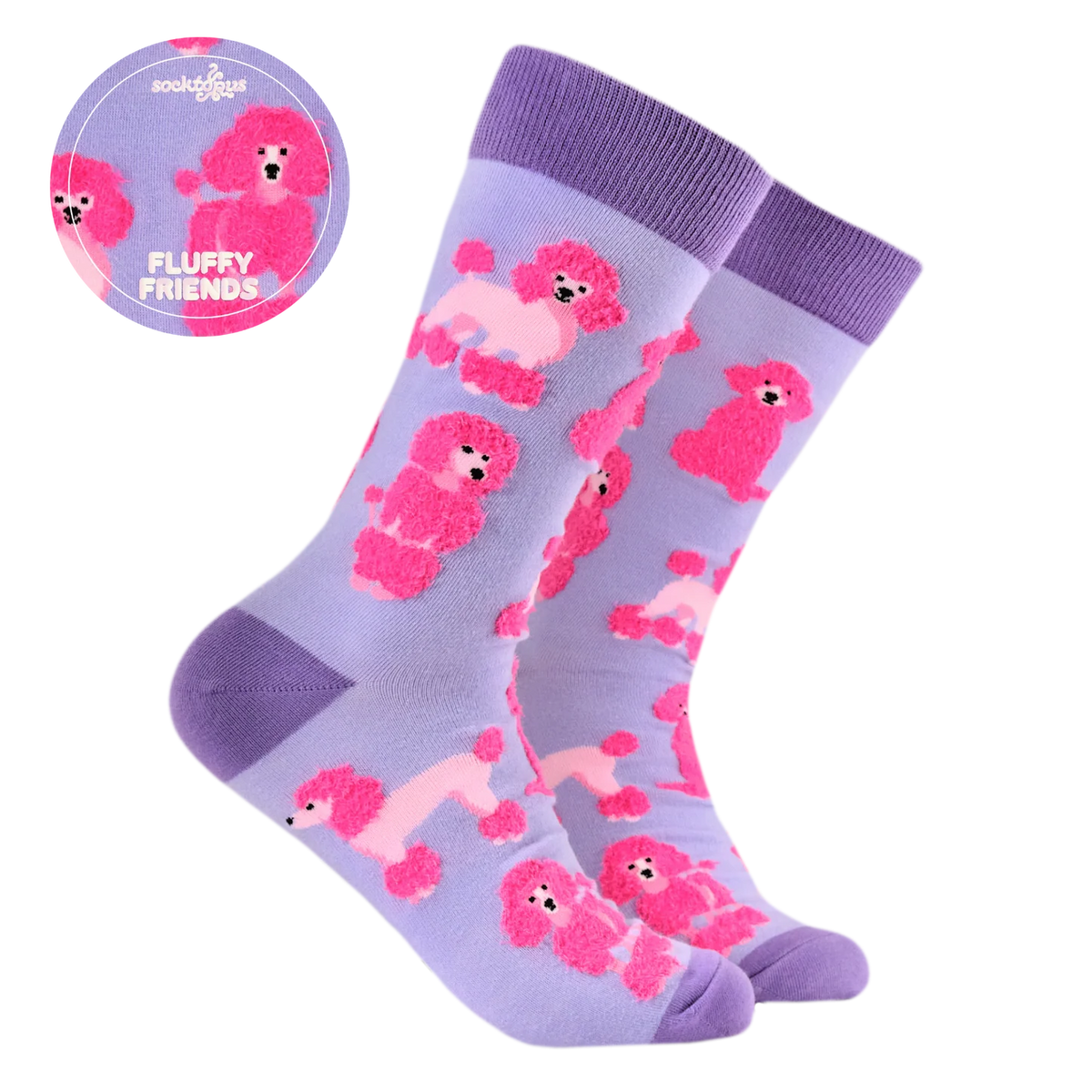 Fluffy Poodles Socks – Calzini Barboncino Morbidi e Originali