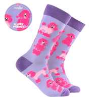Fluffy Poodles Socks – Calzini Barboncino Morbidi e Originali