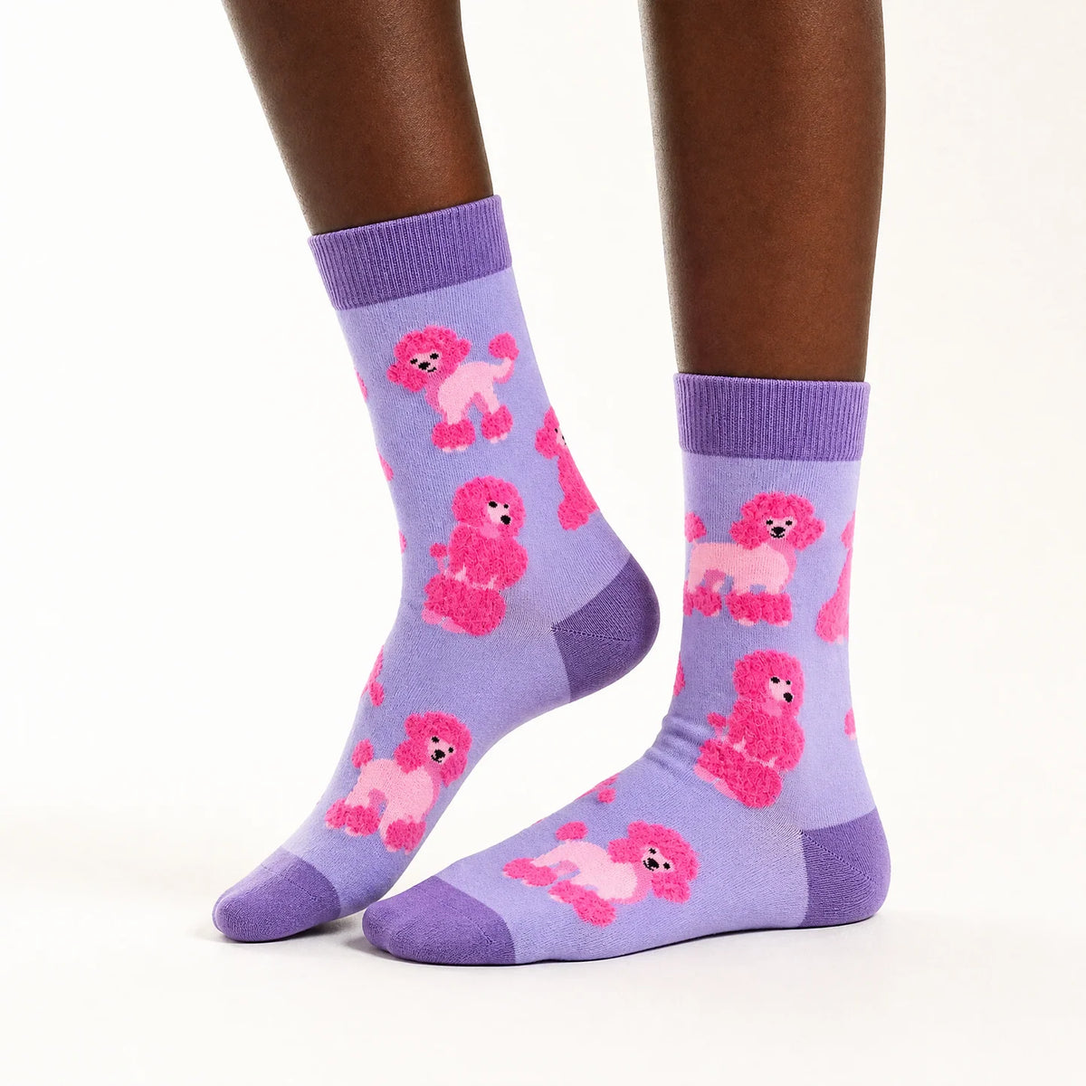 Fluffy Poodles Socks – Calzini Barboncino Morbidi e Originali