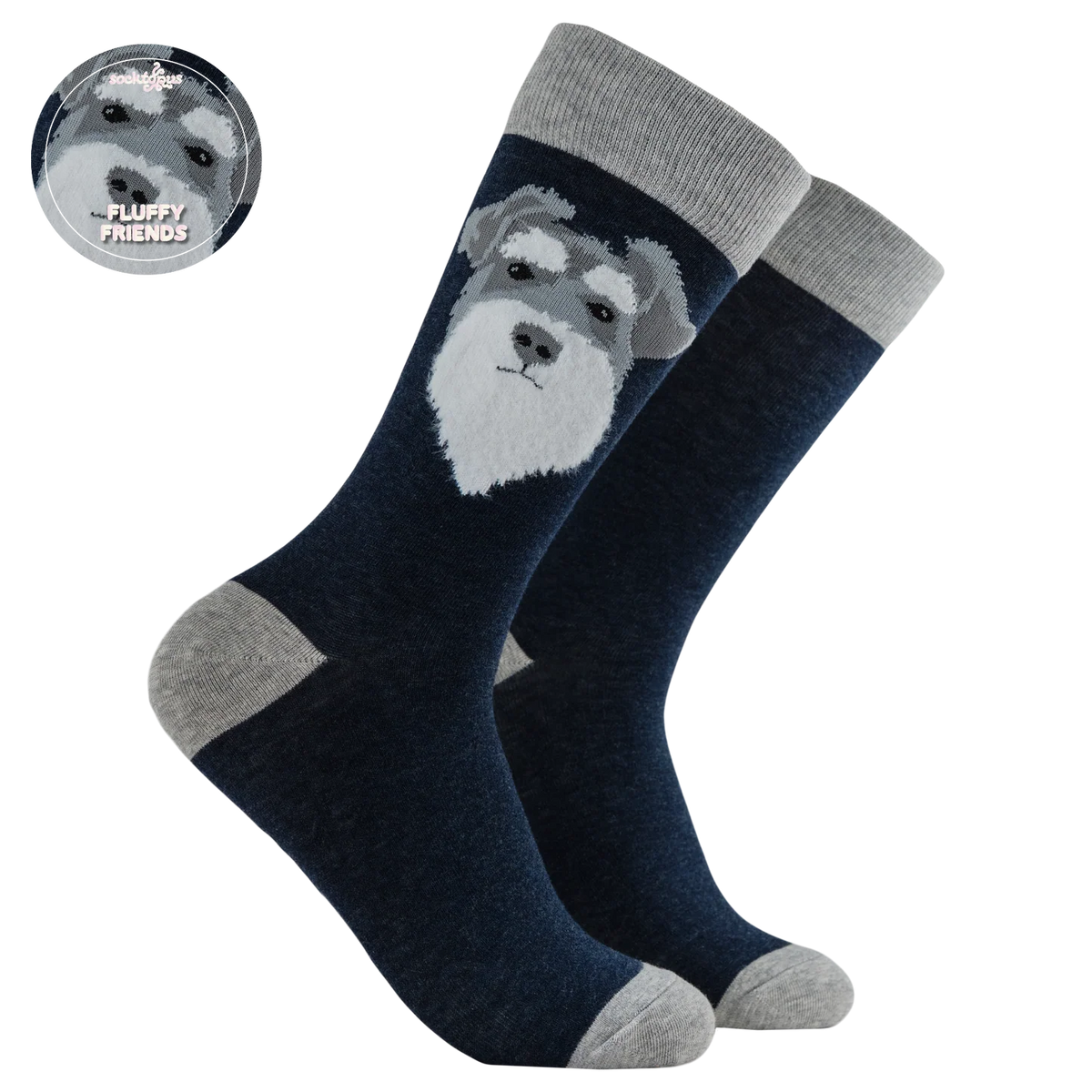 Fluffy Wowza Schnauzer Socks – Calzini Schnauzer Morbidi e Fluffy