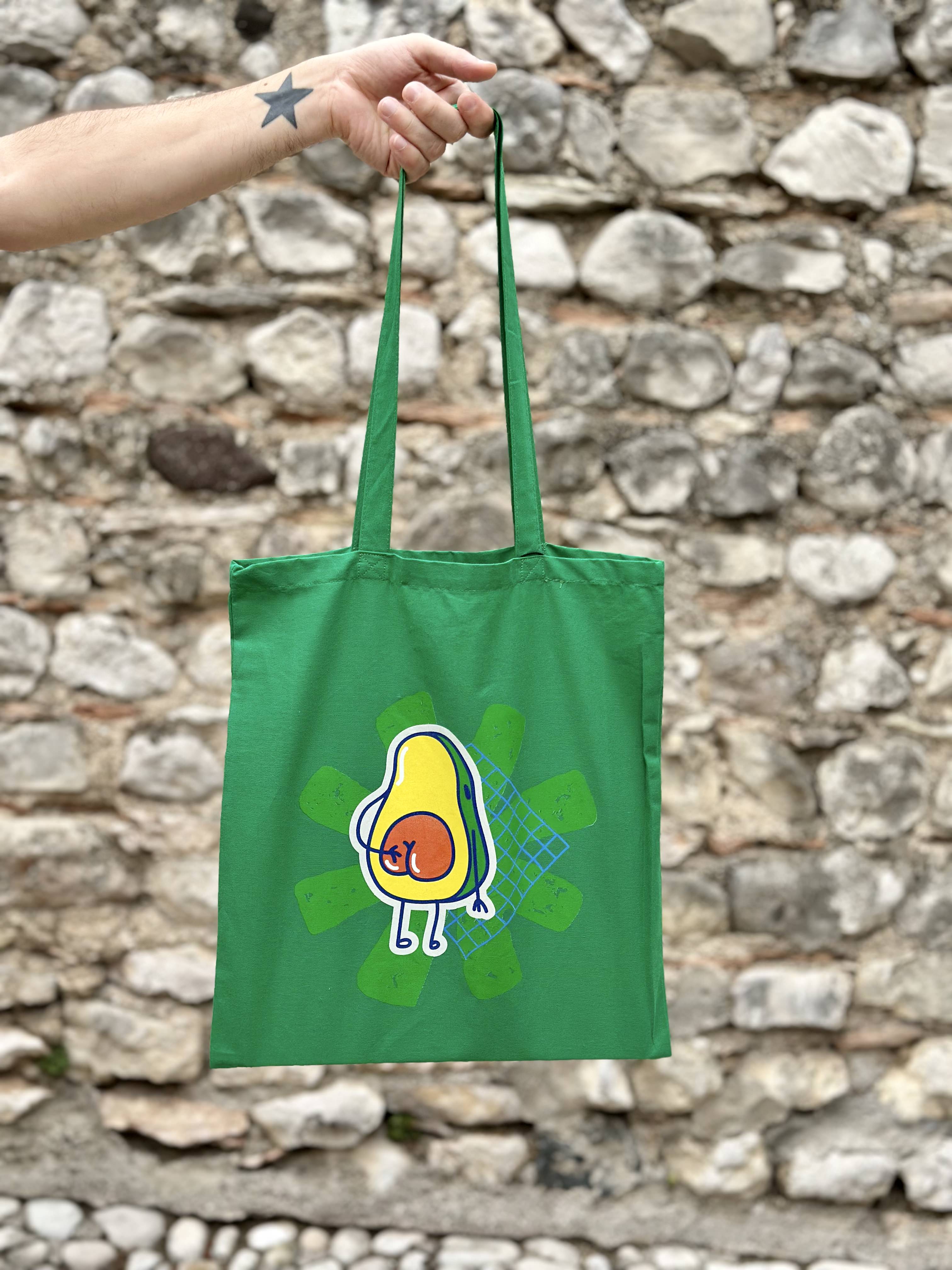 BORSA IN COTONE AVOCADO MUCHO LOCO