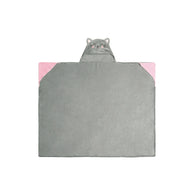 COSY HUGS! COPERTA CON CAPPUCCIO GATTO
