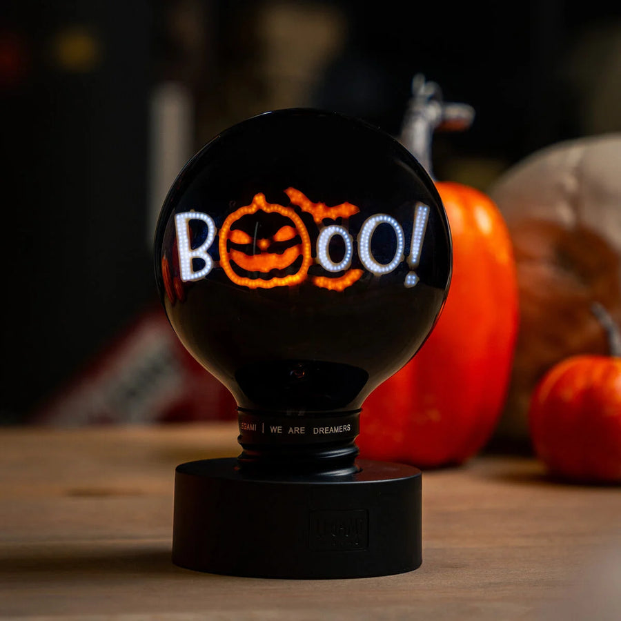 LAMPADA DECORATIVA DA TAVOLO A FORMA DI LAMPADINA - PUMPKIN BOO