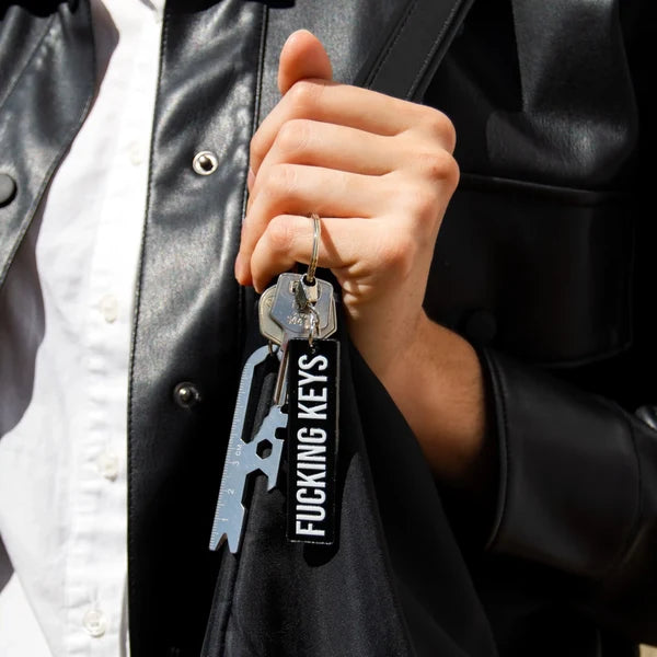 PORTACHIAVI "FUCKING KEYS" KEYRING MULTITOOLS
