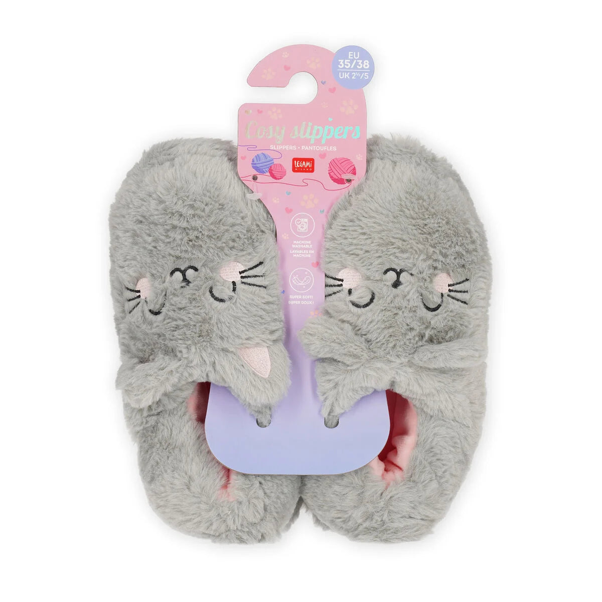 COSY SLIPPER PANTOFOLE GATTO 39-41