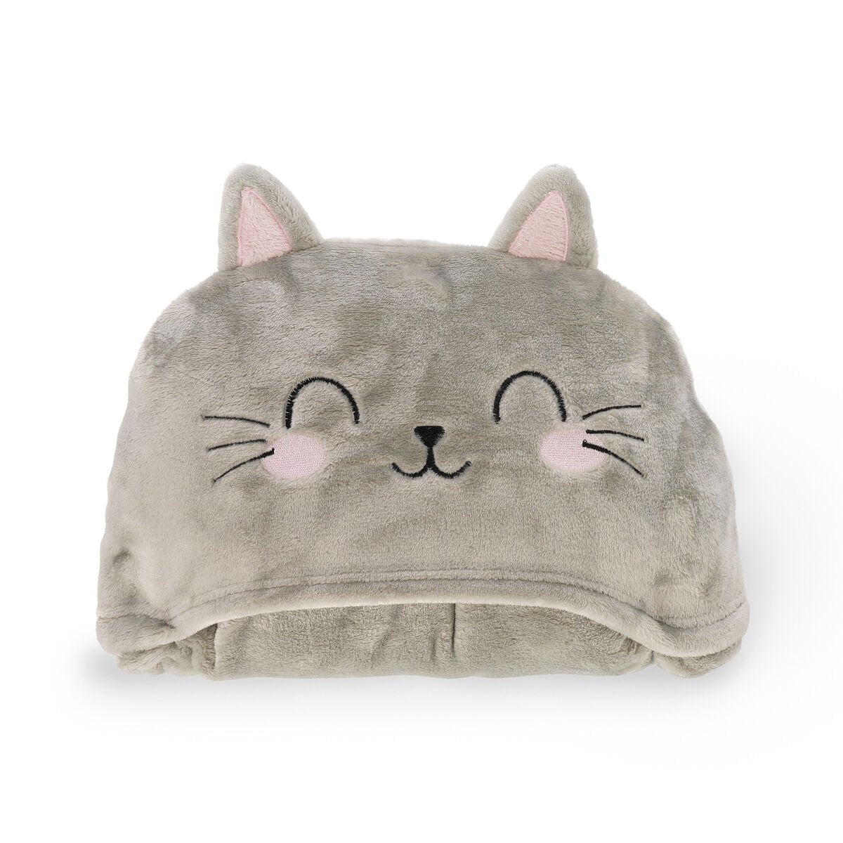 COSY HUGS! COPERTA CON CAPPUCCIO GATTO