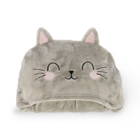 COSY HUGS! COPERTA CON CAPPUCCIO GATTO