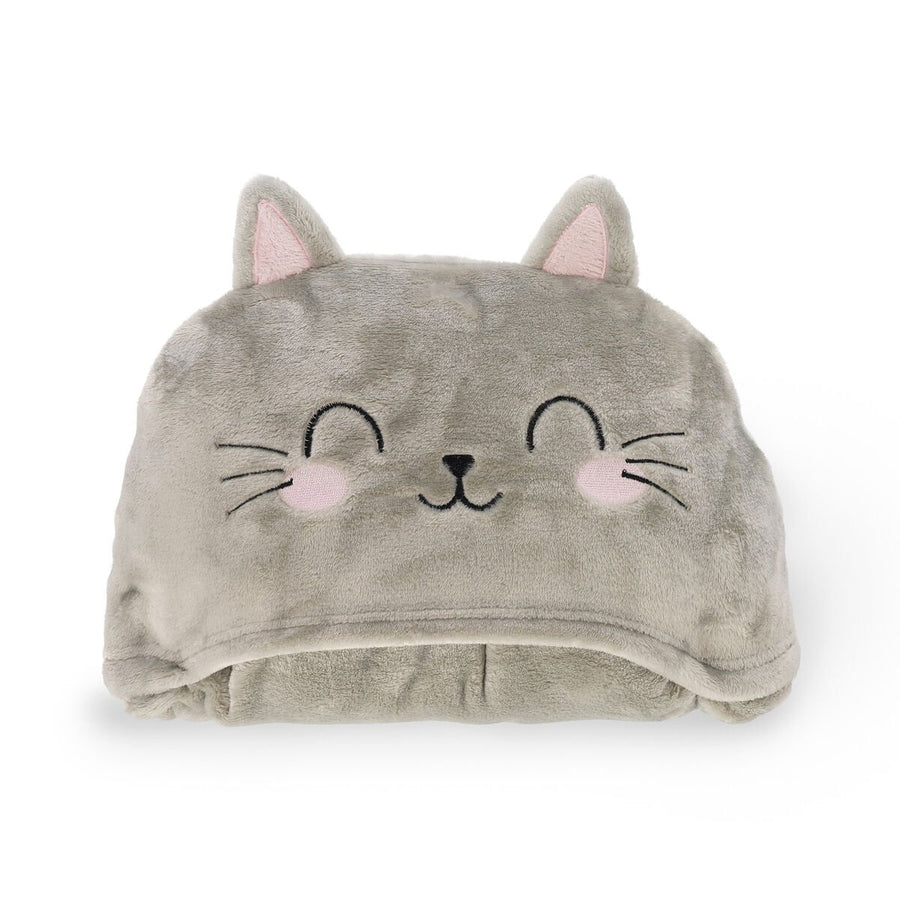 COSY HUGS! COPERTA CON CAPPUCCIO GATTO