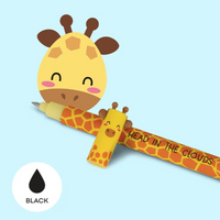 PENNA CANCELLABILE NERO GIRAFFE