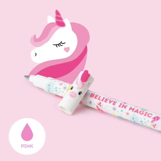PENNA GEL CANCELLABILE ROSA UNICORNO
