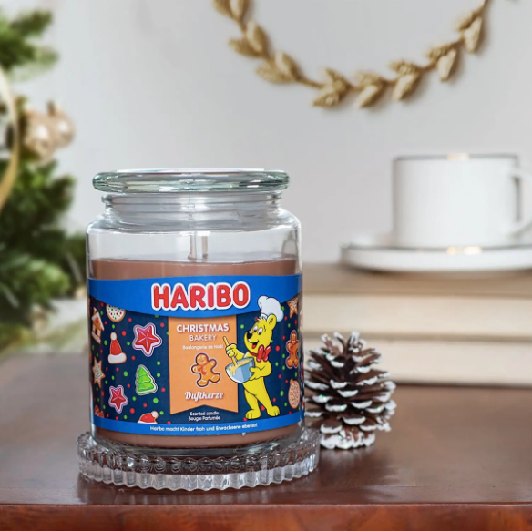 CHRISTMAS BAKERY - CANDELA PROFUMATA NATALIZIA HARIBO 510GR.