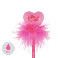PENNA A SFERA LUMINOSA - WRITING IS MAGIC CUORE