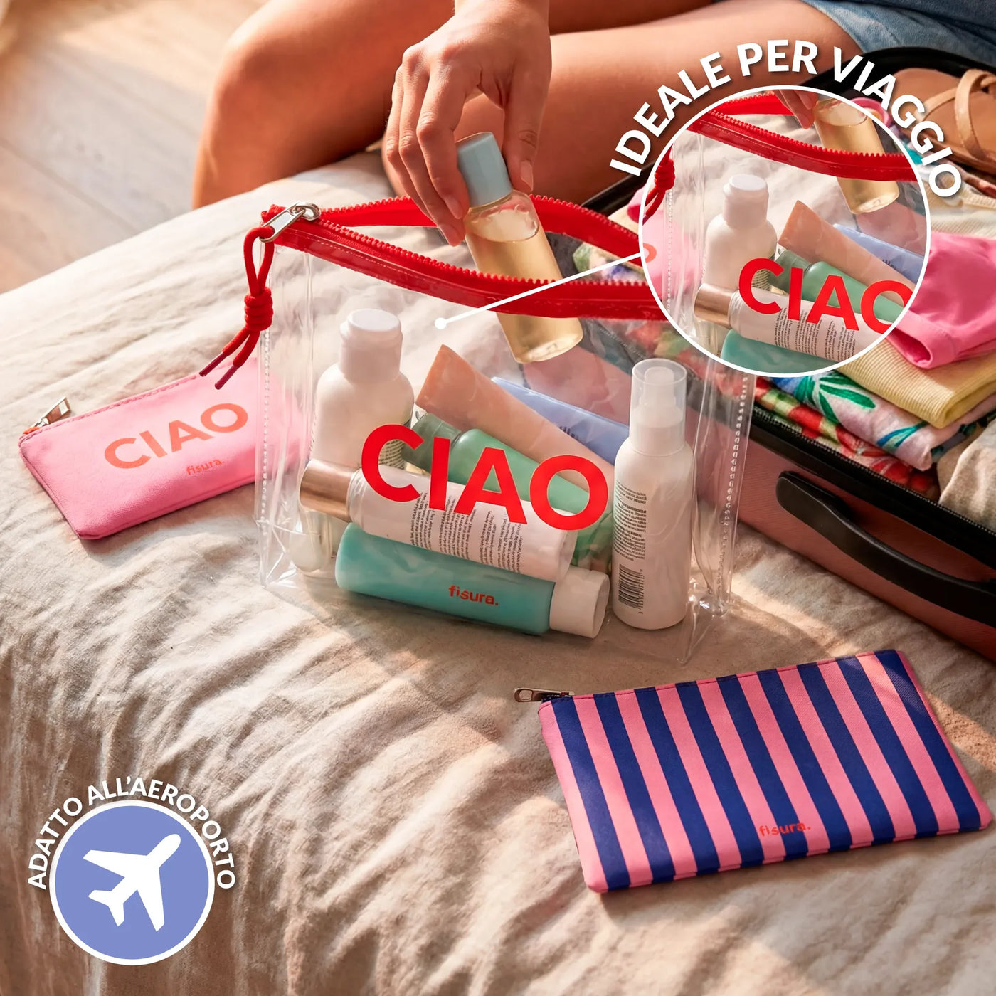 TRIPLE TOILET BAG "CIAO"