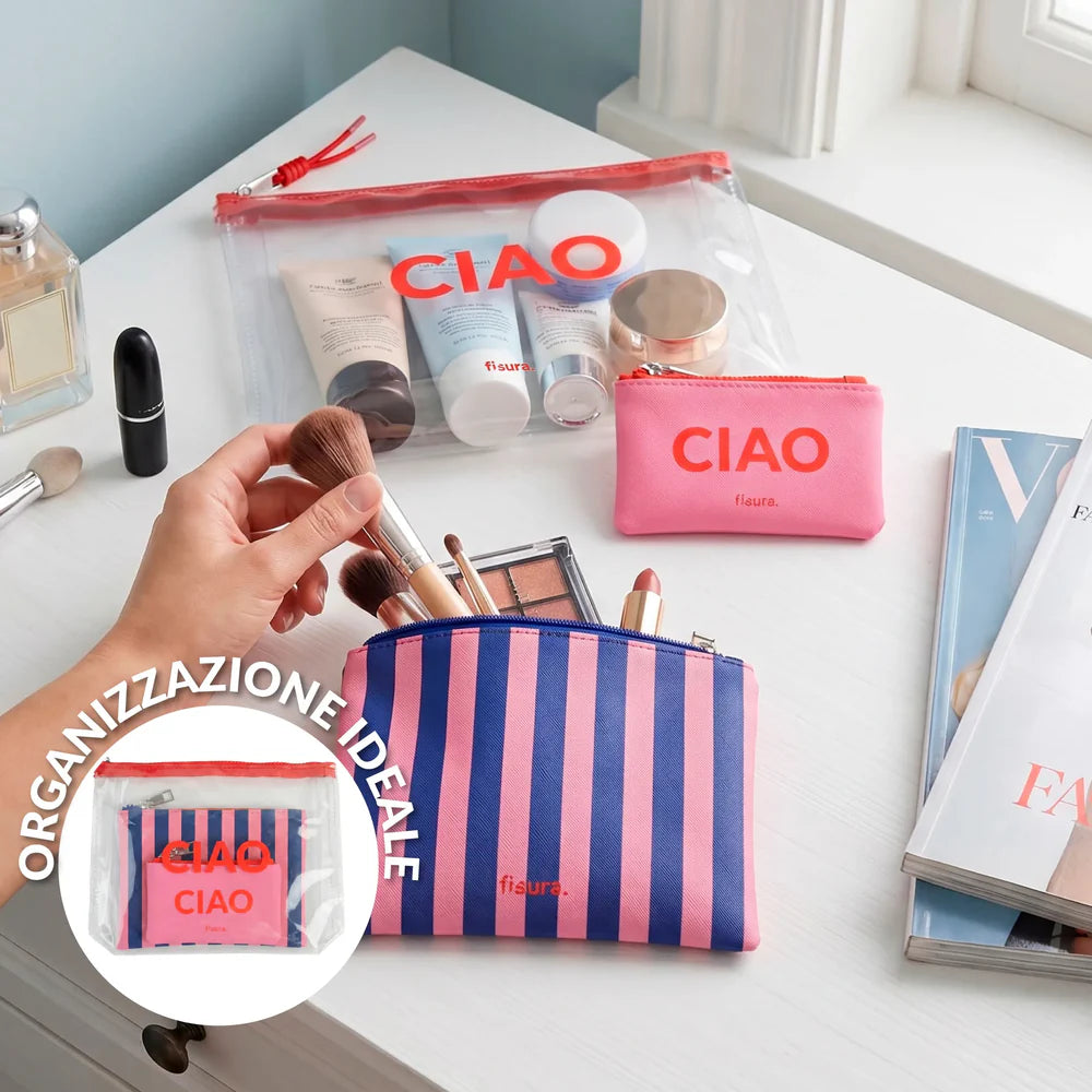 TRIPLE TOILET BAG "CIAO"