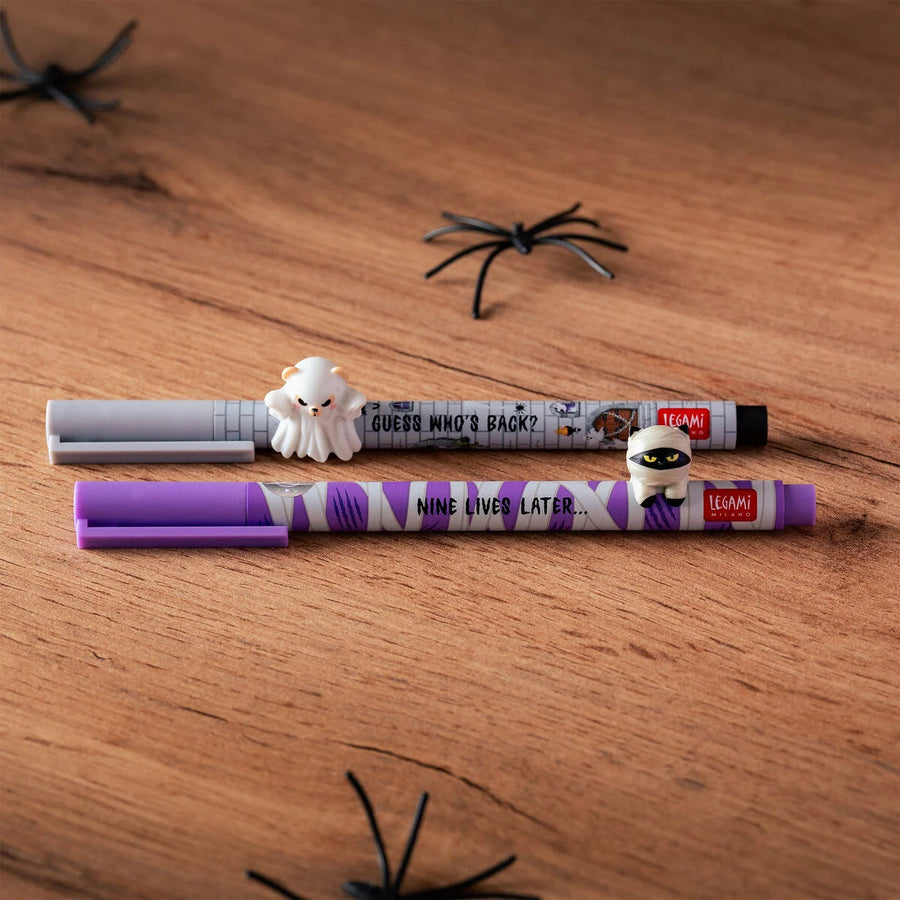 LOVELY FRIENDS SPOOKY PARTY - SET 2 PENNE GEL CON ANIMALETTO