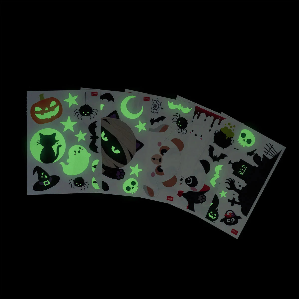 SET DI ADESIVI PER FINESTRE - WINDOW GLOW PUMPKIN