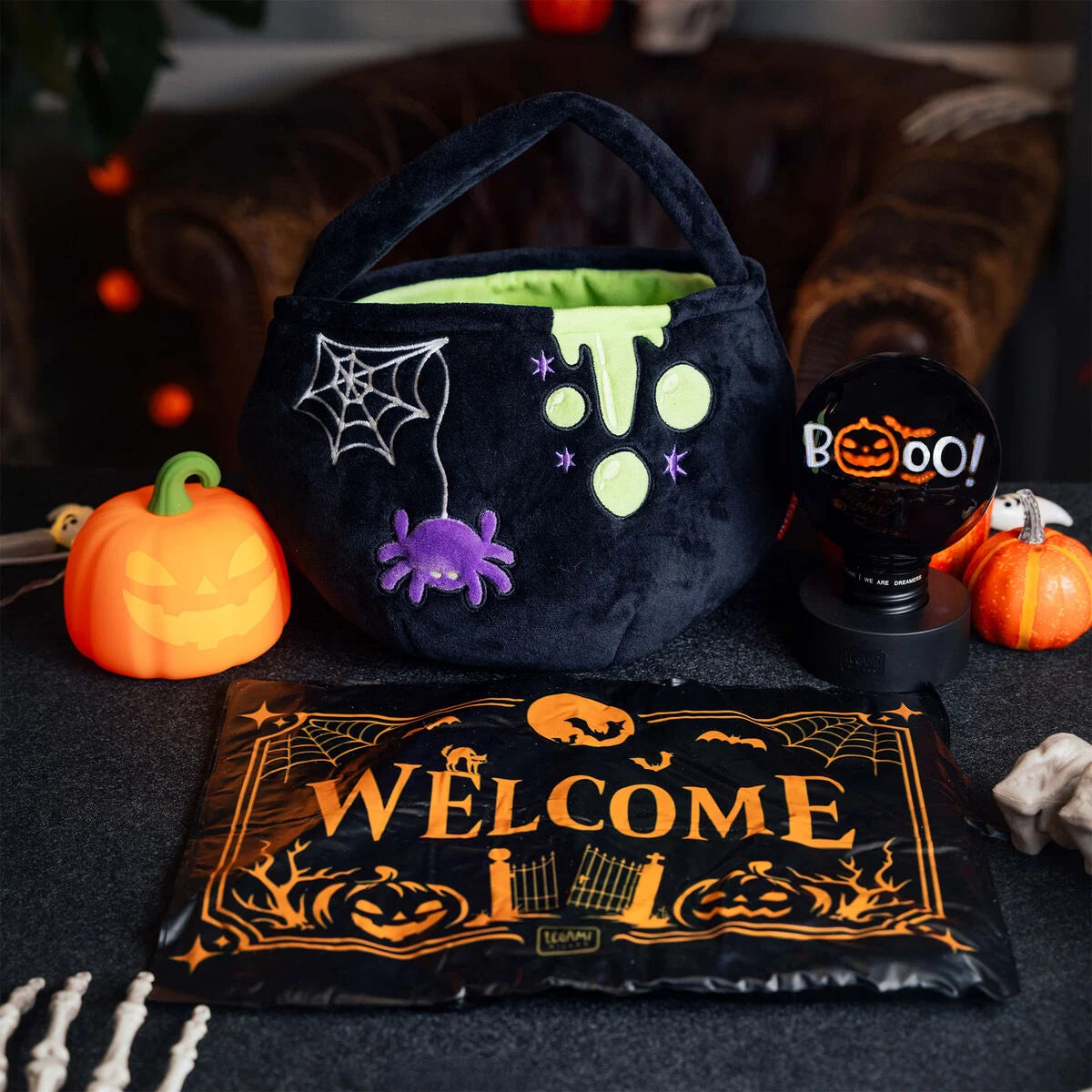 LUCE LED RICARICABILE IN SILICONE - SOFT DREAMS PUMPKIN
