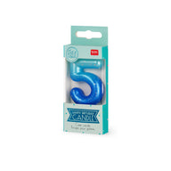 CANDELA PER TORTA - HAPPY BIRTHDAY CANDLE 5 BLUE