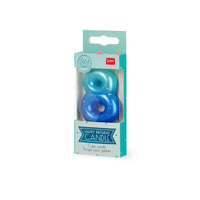 CANDELA PER TORTA - HAPPY BIRTHDAY CANDLE 8 BLUE