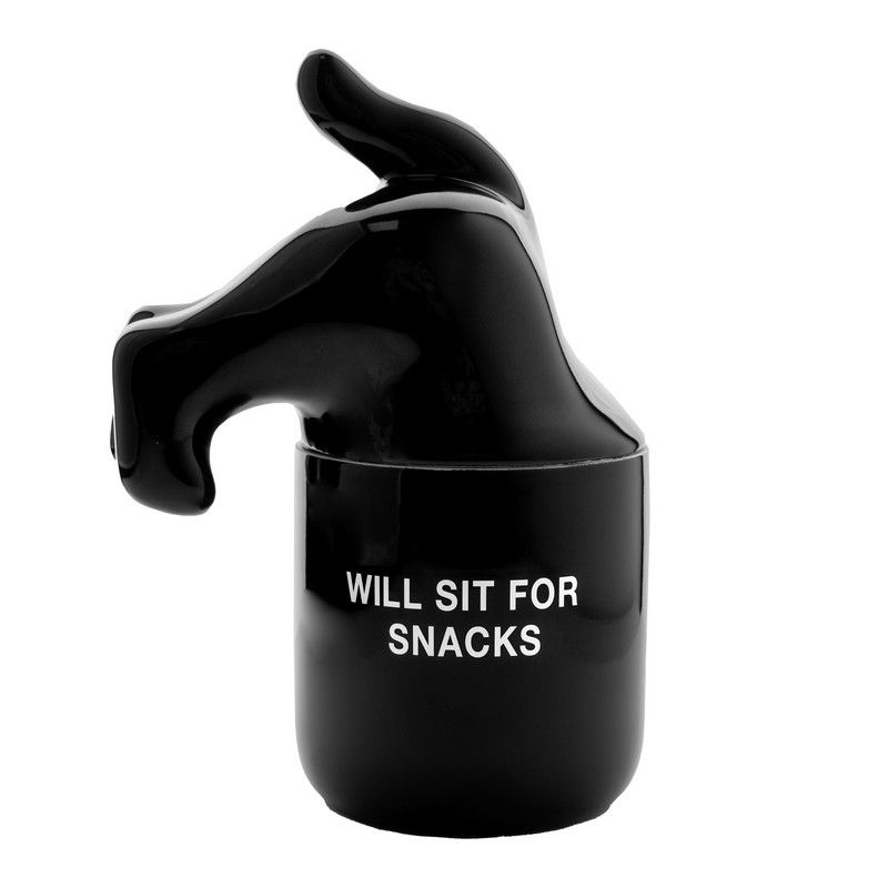 ciotola per animali domestici - pet snack bowl black