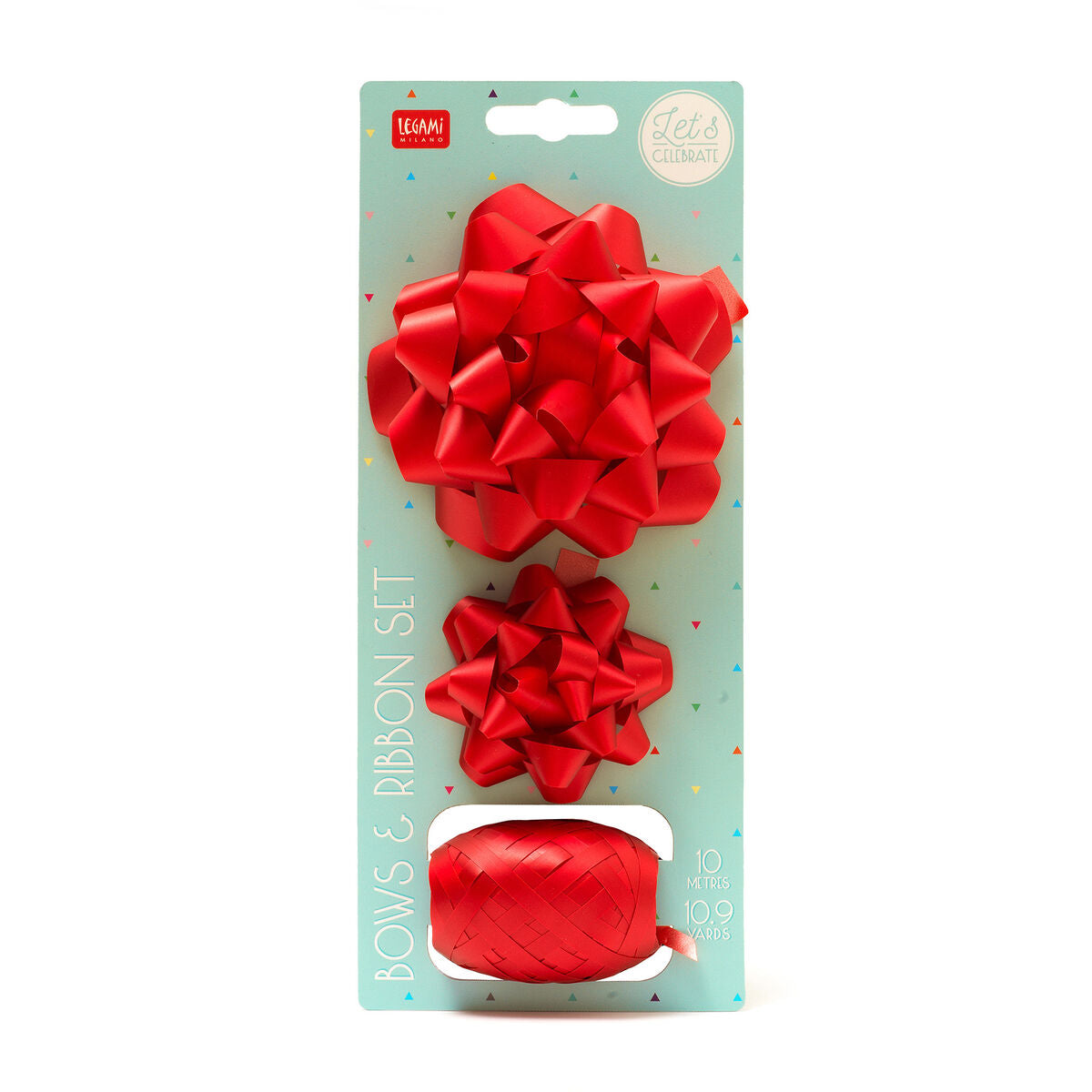 set di due fiocchi e un nastro rosso
