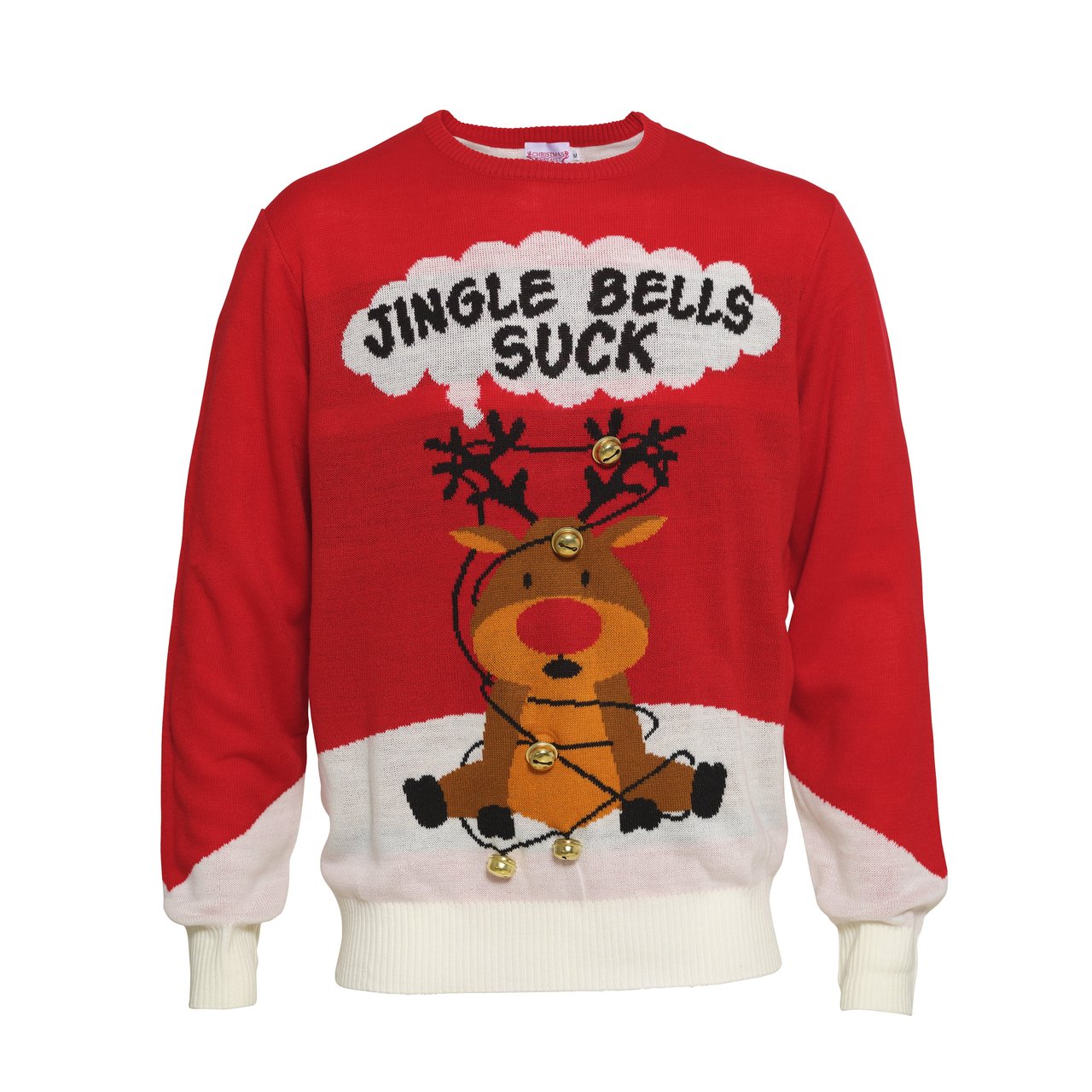 CHRISTMAS JUMPER JINGLE BELL SUCK - MAGLIONE NATALE