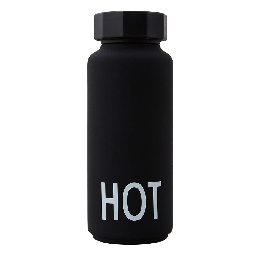 THERMO BOTTLE BLACK DESIGN LETTERS