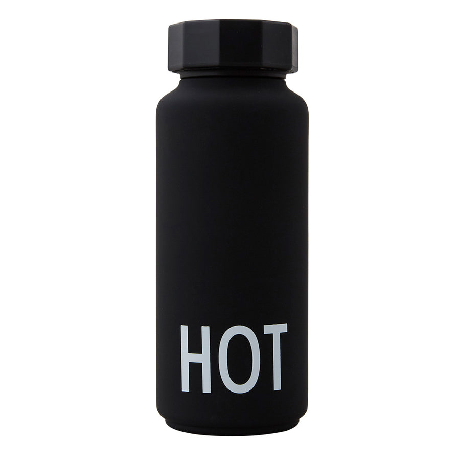 THERMO BOTTLE BLACK DESIGN LETTERS