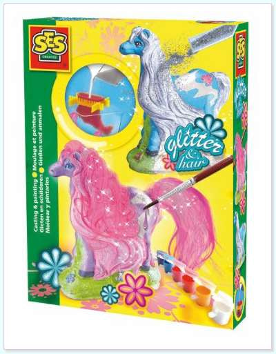 PLASTER CASTING HORSE WITH MANES