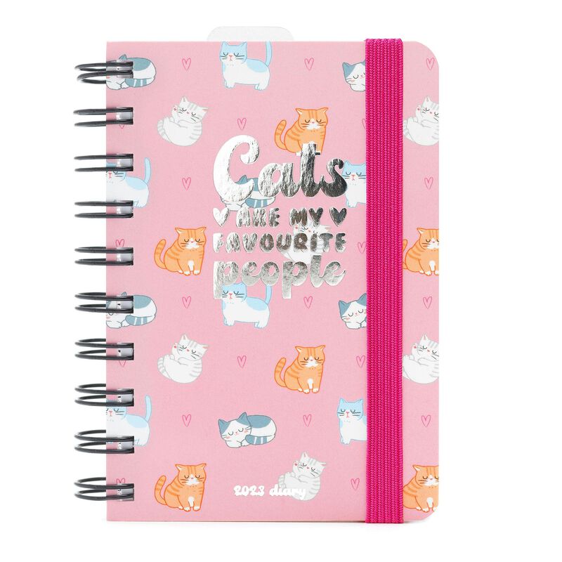 AGENDA GIORNALIERA SMALL SPIRALATA 2023 LEGAMI - KITTY
