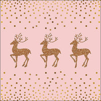 TOVAGLIOLI CARTA DEER AND DOTS ROSE/GOLD