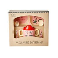 MELAMINE BABY DINNER SET JUNGLE ANIMALS