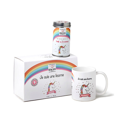 BOX MUG + THE' - JE SUIS UN LICORNE - UNICORNO