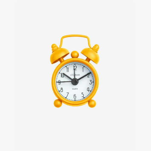 MINI TICK TOCK ALLARM CLOCK - YELLOW