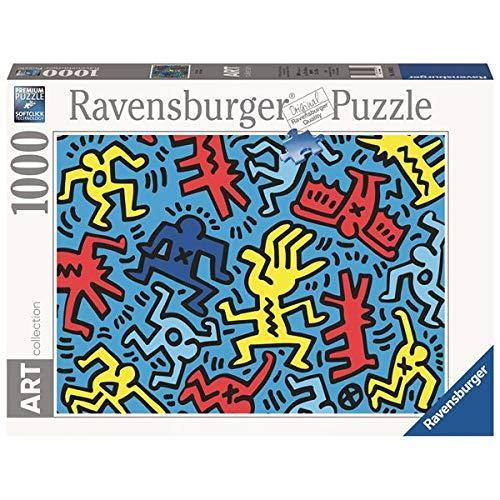 Puzzle 1000pz Ravensburger ART COLLECTION - KEITH HARING 092 COLOR 2  Dimensione: 70x50cm circa