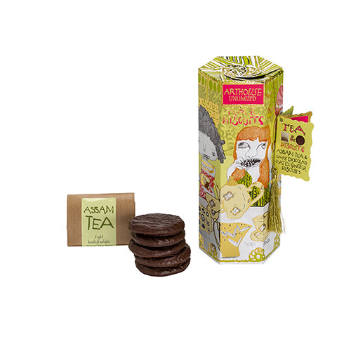 TEA & BISCUITS - ASSAM TEA & DARK CHOCOLATE GINGER BISCUITS