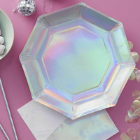 PAPER PLATE IRIDESCENT - PIATTI CARTA 