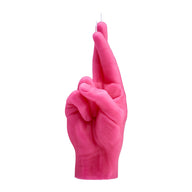 CROSSED FINGERS CANDLEHAND - PINK