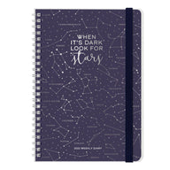 AGENDA 12 MESI SETTIMANALE LARGE SPIRALATA - 2021 - STARS